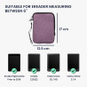 kwmobile Étui Compatible avec 6" eReader Étui - Coque de Protection pour Liseuse Électronique eReader en Tissu 17 x 12 x 2 cm - 