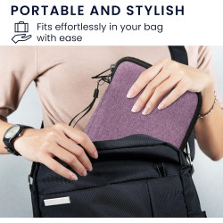 kwmobile Étui Compatible avec 6" eReader Étui - Coque de Protection pour Liseuse Électronique eReader en Tissu 17 x 12 x 2 cm - 