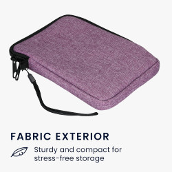 kwmobile Étui Compatible avec 6" eReader Étui - Coque de Protection pour Liseuse Électronique eReader en Tissu 17 x 12 x 2 cm - 