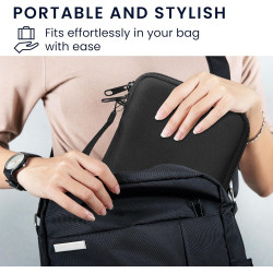 kwmobile Étui Compatible avec 6" eReader Étui - Coque de Protection pour Liseuse Électronique eReader en Tissu 17 x 12 x 2 cm - 