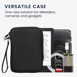 kwmobile Étui Compatible avec 6" eReader Étui - Coque de Protection pour Liseuse Électronique eReader en Tissu 17 x 12 x 2 cm - 