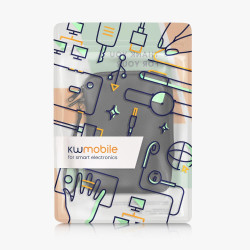 kwmobile Étui Compatible avec 6" eReader Étui - Coque de Protection pour Liseuse Électronique eReader en Tissu 17 x 12 x 2 cm - 