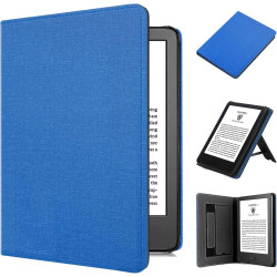 Housse eReader 6 pouces 2024/2022, étui en cuir PU premium avec fonction automatique de veille/réveil, poignée pliable, support 