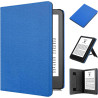 Housse eReader 6 pouces 2024/2022, étui en cuir PU premium avec fonction automatique de veille/réveil, poignée pliable, support 
