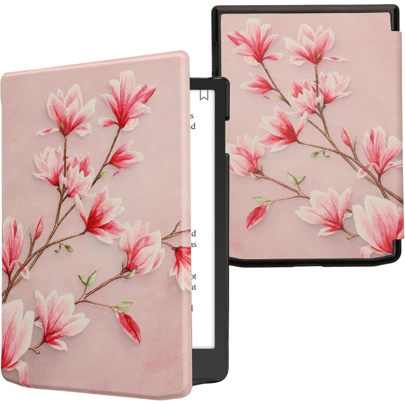 kwmobile Étui Compatible avec Pocketbook InkPad 4 / Color 3 / Color 2 Coque - Étui à Rabat magnétique Tablette eReader Similicui