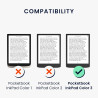 kwmobile Étui Compatible avec Pocketbook InkPad 4 / Color 3 / Color 2 Coque - Étui à Rabat magnétique Tablette eReader Similicui