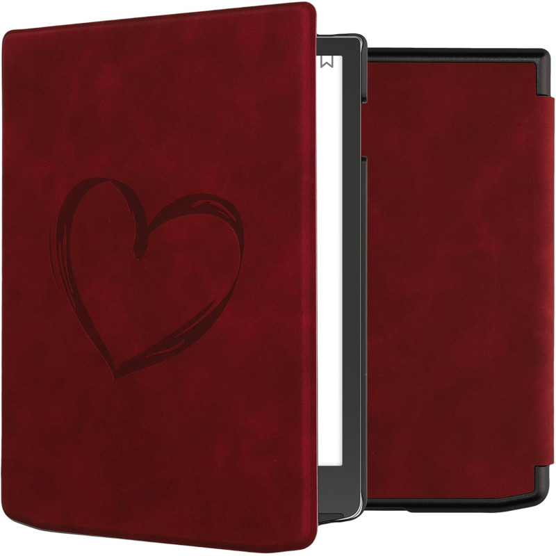 kwmobileÉtui Compatible avec Pocketbook InkPad 4 / Color 3 / Color 2 Coque - Étui à Rabat magnétique tabletteeReader Similicuir 
