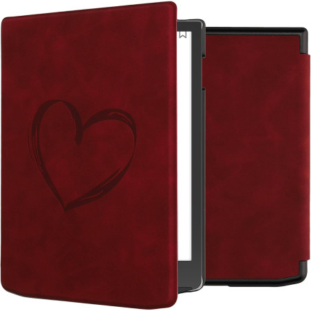 kwmobileÉtui Compatible avec Pocketbook InkPad 4 / Color 3 / Color 2 Coque - Étui à Rabat magnétique tabletteeReader Similicuir 