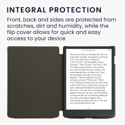 kwmobileÉtui Compatible avec Pocketbook InkPad 4 / Color 3 / Color 2 Coque - Étui à Rabat magnétique tabletteeReader Similicuir 