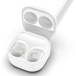 Coque de Chargement de Rechange pour Casque Samsung Galaxy Buds FE SM-R400, Blanc, sans écouteurs