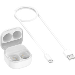 Coque de Chargement de Rechange pour Casque Samsung Galaxy Buds FE SM-R400, Blanc, sans écouteurs
