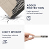 Kwmobile etui compatible avec kindle paperblanc 11e génération - étui à rabat magnétique tablette ereader similicuir avec sangle