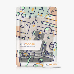 Kwmobile etui compatible avec kindle paperblanc 11e génération - étui à rabat magnétique tablette ereader similicuir avec sangle