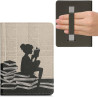 Kwmobile etui compatible avec kindle paperblanc 11e génération - étui à rabat magnétique tablette ereader similicuir avec sangle