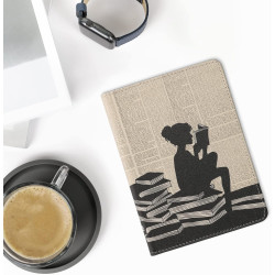 Kwmobile etui compatible avec kindle paperblanc 11e génération - étui à rabat magnétique tablette ereader similicuir avec sangle