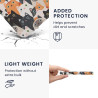 Kwmobile etui compatible avec kindle paperblanc 11e génération - étui à rabat magnétique tablette ereader similicuir avec sangle