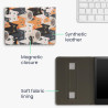 Kwmobile etui compatible avec kindle paperblanc 11e génération - étui à rabat magnétique tablette ereader similicuir avec sangle