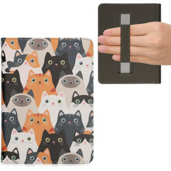 Kwmobile etui compatible avec kindle paperblanc 11e génération - étui à rabat magnétique tablette ereader similicuir avec sangle