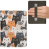 Kwmobile etui compatible avec kindle paperblanc 11e génération - étui à rabat magnétique tablette ereader similicuir avec sangle