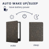 Kwmobile etui compatible avec kindle paperblanc 11e génération - étui à rabat magnétique tablette ereader similicuir avec sangle