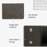 Kwmobile etui compatible avec kindle paperblanc 11e génération - étui à rabat magnétique tablette ereader similicuir avec sangle