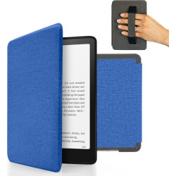 Mygadget housse pour kindle paperblanc 12e génération [ 2024 - sa569p - 7 pouces ] - etui nylon poignée élastique - flip case ti