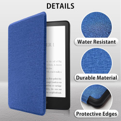 Mygadget housse pour kindle paperblanc 12e génération [ 2024 - sa569p - 7 pouces ] - etui nylon poignée élastique - flip case ti