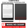Mygadget housse pour kindle paperblanc 12e génération [ 2024 - sa569p - 7 pouces ] - etui nylon poignée élastique - flip case ti