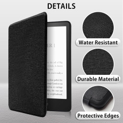 Mygadget housse pour kindle paperblanc 12e génération [ 2024 - sa569p - 7 pouces ] - etui nylon poignée élastique - flip case ti