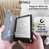 Mygadget housse pour kindle paperblanc 12e génération [ 2024 - sa569p - 7 pouces ] - etui nylon poignée élastique - flip case ti