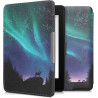 Kwmobile étui compatible avec amazon kindle paperblanc coque - étui à rabat magnétique tablette ereader similicuir - turquoise-b