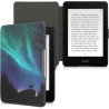 Kwmobile étui compatible avec amazon kindle paperblanc coque - étui à rabat magnétique tablette ereader similicuir - turquoise-b