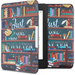 Kwmobile étui compatible avec amazon kindle paperblanc coque - étui à rabat magnétique tablette ereader similicuir - multicolore