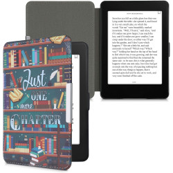 Kwmobile étui compatible avec amazon kindle paperblanc coque - étui à rabat magnétique tablette ereader similicuir - multicolore