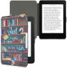 Kwmobile étui compatible avec amazon kindle paperblanc coque - étui à rabat magnétique tablette ereader similicuir - multicolore