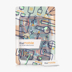 Kwmobile étui compatible avec amazon kindle paperblanc coque - étui à rabat magnétique tablette ereader similicuir - multicolore