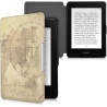 Kwmobile étui compatible avec amazon kindle paperblanc coque - étui à rabat magnétique tablette ereader similicuir - marron-marr
