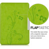 Kwmobile étui compatible avec amazon kindle paperblanc coque - étui à rabat magnétique tablette ereader similicuir - vert clair