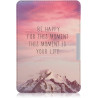 Kwmobile étui compatible avec amazon kindle paperblanc coque - étui à rabat magnétique tablette ereader similicuir - rose clair-