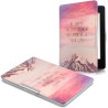 Kwmobile étui compatible avec amazon kindle paperblanc coque - étui à rabat magnétique tablette ereader similicuir - rose clair-