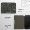 Kwmobile étui compatible avec amazon kindle paperblanc coque - étui à rabat magnétique tablette ereader similicuir - vert