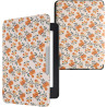 Kwmobile étui compatible avec amazon kindle paperblanc coque - étui à rabat magnétique tablette ereader similicuir - jaune-vert-
