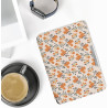 Kwmobile étui compatible avec amazon kindle paperblanc coque - étui à rabat magnétique tablette ereader similicuir - jaune-vert-
