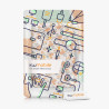 Kwmobile étui compatible avec amazon kindle paperblanc coque - étui à rabat magnétique tablette ereader similicuir - jaune-vert-