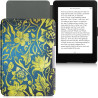 Kwmobile étui compatible avec amazon kindle paperblanc coque - étui à rabat magnétique tablette ereader similicuir - jaune-bleu-