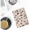 Kwmobile étui compatible avec amazon kindle paperblanc coque - étui à rabat magnétique tablette ereader similicuir - beige-marro