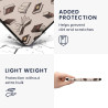 Kwmobile étui compatible avec amazon kindle paperblanc coque - étui à rabat magnétique tablette ereader similicuir - beige-marro