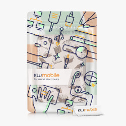 Kwmobile étui compatible avec amazon kindle paperblanc coque - étui à rabat magnétique tablette ereader similicuir - beige-marro