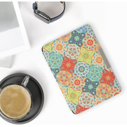 Kwmobile étui compatible avec amazon kindle paperblanc coque - étui à rabat magnétique tablette ereader similicuir - rouge-vert-