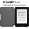 Kwmobile étui compatible avec amazon kindle paperblanc coque - étui à rabat magnétique tablette ereader similicuir - rose clair-